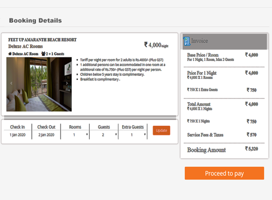 Hotel Booking application