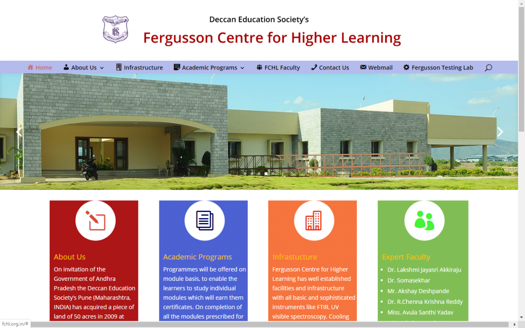 Fergusson Centre for Higher Learning  Launched on 20th Nov 2016